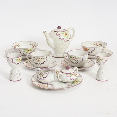 Lot 243 - Italian Hand-Painted Ceramic Tea Service