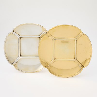 Lot 342 - Pair of Tiffany & Co. Sterling Silver Gilt Dishes