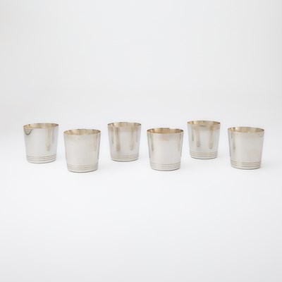 Lot 325 - Set of Six Tiffany & Co. Sterling Silver Beakers