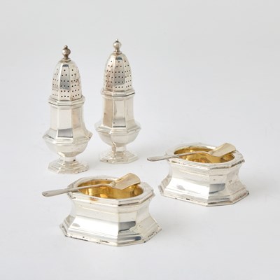 Lot 677 - Cartier Sterling Silver Salt and Pepper Set
