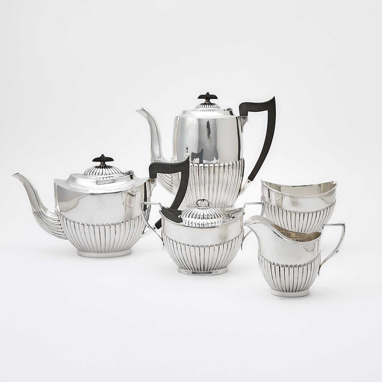 Lot 218 - George VI Sterling Silver Tea and Coffee Service