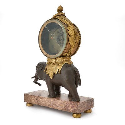 Lot 354 - Louis XVI Ormolu and Patinated Bronze Elephant Clock, Circa 1775-1780