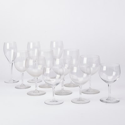 Lot 687 - Group of Baccarat Blown Glass Water Goblets