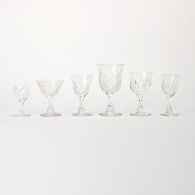 Lot 690 - Webb Corbett Blown and Cut Glass Drinking Service