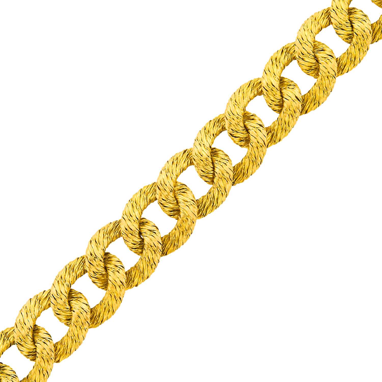Lot 120 - Van Cleef & Arpels Gold Link Bracelet, France