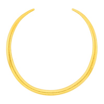 Lot 1002 - Zolotas High Karat Gold Torque Necklace