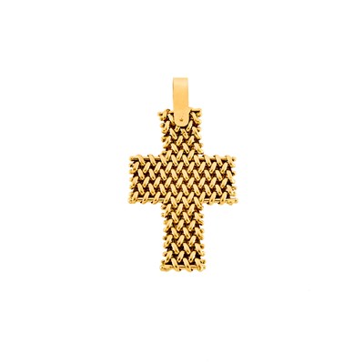 Lot 1228 - Gold Cross Chain Pendant