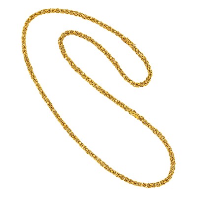 Lot 1147 - Long Gold Chain Necklace