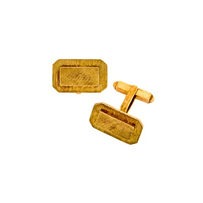Lot 1142 - Pair of Gold Cufflinks