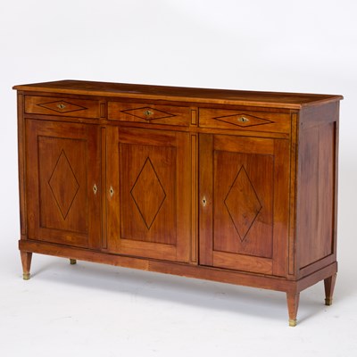 Lot 563 - Empire Style Inlaid Fruitwood Side Cabinet