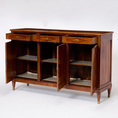 Lot 563 - Empire Style Inlaid Fruitwood Side Cabinet