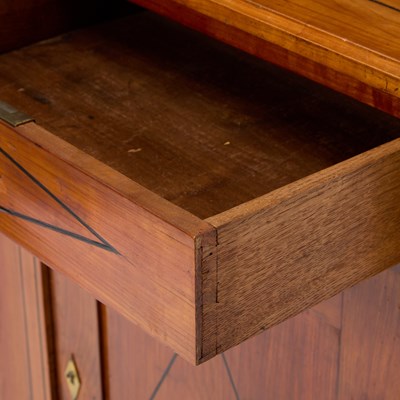 Lot 563 - Empire Style Inlaid Fruitwood Side Cabinet