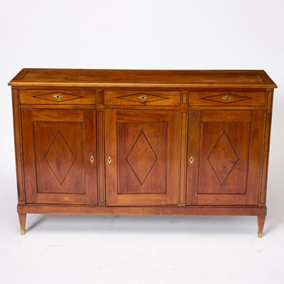 Lot 563 - Empire Style Inlaid Fruitwood Side Cabinet