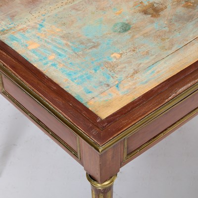 Lot 727 - Baltic Neoclassical Brass-Mounted Mahogany Fold-Over Games Table