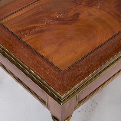 Lot 727 - Baltic Neoclassical Brass-Mounted Mahogany Fold-Over Games Table