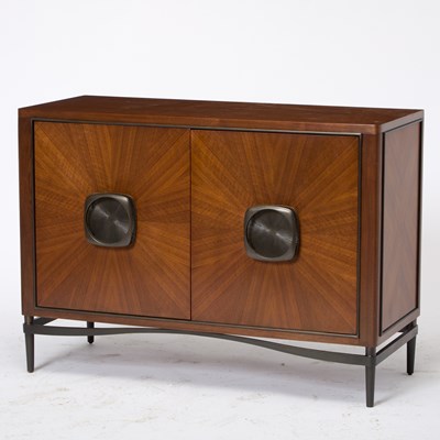 Lot Jonathan Charles Walnut Toulouse Side Cabinet