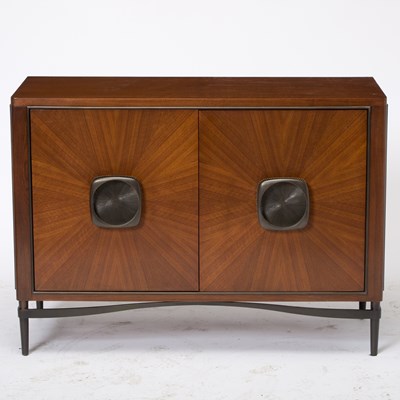 Lot 726 - Jonathan Charles Walnut Toulouse Side Cabinet
