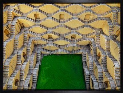 Lot 20 - Edward Burtynsky, Stepwell #2, Panna Meena, Amber, Rajasthan, India, 2010