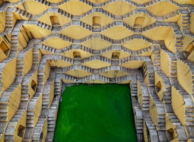 Lot 20 - Edward Burtynsky, Stepwell #2, Panna Meena, Amber, Rajasthan, India, 2010