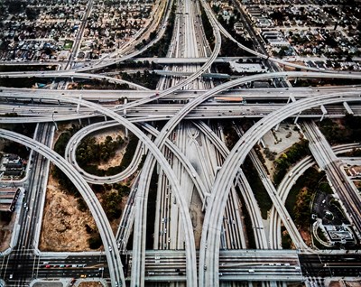 Lot 21 - Edward Burtynsky, Highway #1, Intersection 105 & 110, Los Angeles, California, 2003