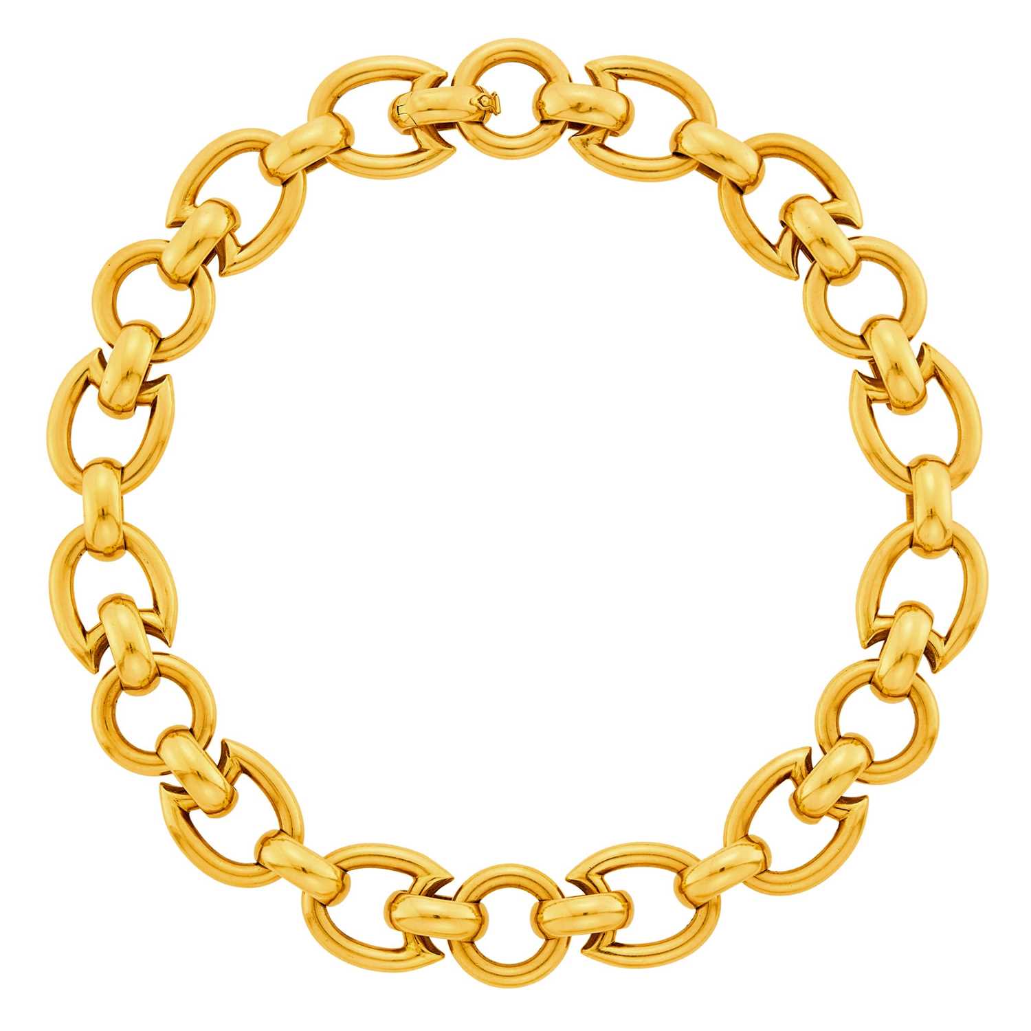Lot 17 - Tiffany & Co. Gold Link Necklace