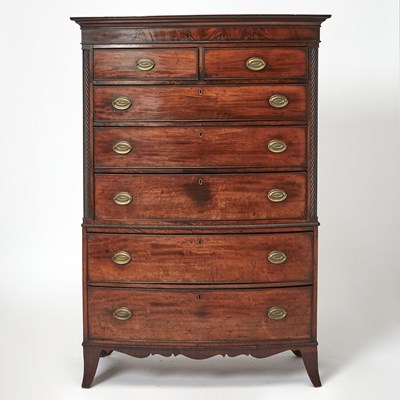 Lot 320 - George III Mahogany Chest on Chest