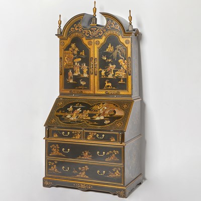 Lot 156 - George I Style Chinoiserie Decorated Secretary Cabinet