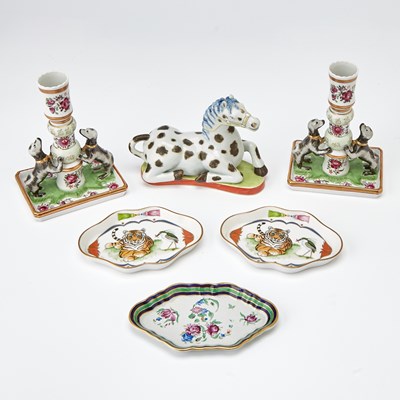 Lot 190 - Group of Mottahedeh Porcelain Table Articles