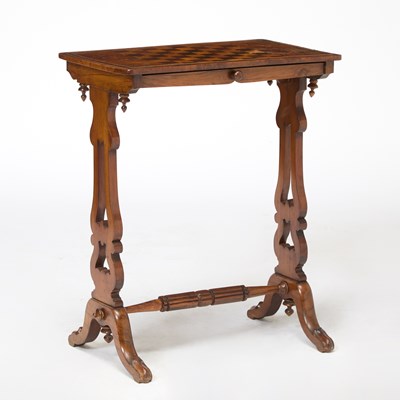Lot 311 - Victorian Inlaid Walnut Games Table