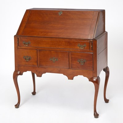 Lot 307 - American Queen Anne Cherry Slant Top Desk