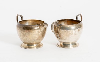 Lot 269 - Sterling Creamer and Sugar Set