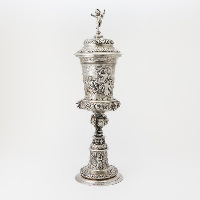 Lot 110 - Continental Silver Covered Cup