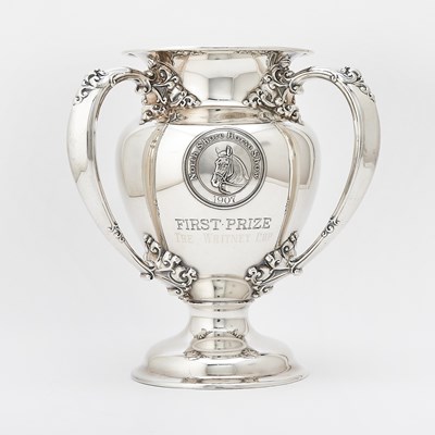 Lot 70 - American Sterling Silver Loving Cup Horse Trophy