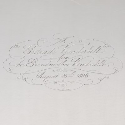 Lot 104 - American Sterling Silver Tea and Coffee Service with Tray, Presented to Gertrude Vanderbilt Whitney