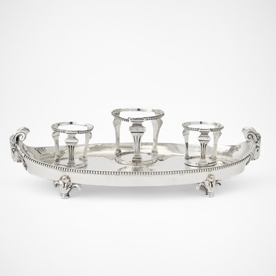 Lot 98 - George III Sterling Silver Inkstand