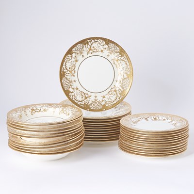 Lot 283 - Mintons Gilt Decorated Porcelain Partial Dinner Service