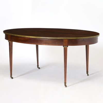 Lot 302 - Louis XVI Style Brass Mounted Mahogany Dining Table