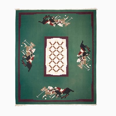 Lot 163 - Wool Dhurrie Carpet