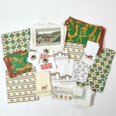 Lot 169 - Group of Equestrian Theme Embroidered Hand Towels