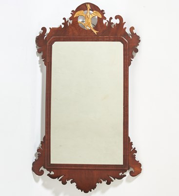 Lot 179 - American Chippendale Parcel Gilt Mahogany Ho-Ho Bird Mirror
