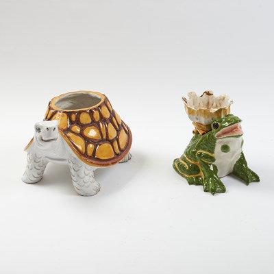 Lot 248 - Two Italian Glazed Earthenware Table Articles