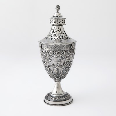Lot 662 - Dutch Silver Sugar Caster