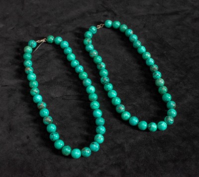Lot 297 - Pair of Turquoise Beaded Necklaces