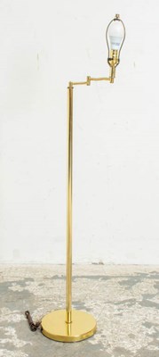Lot 314 - Brass Swing-Arm Floor Lamp