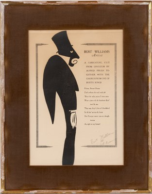 Lot 244 - A caricature signed by Bert Williams