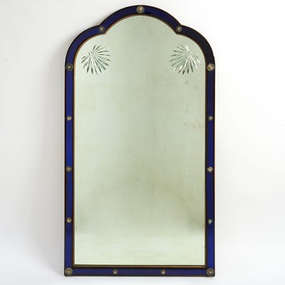 Lot 192 - Cobalt Blue Venetian Mirror