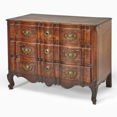 Lot 555 - Louis XV Provincial Walnut Commode