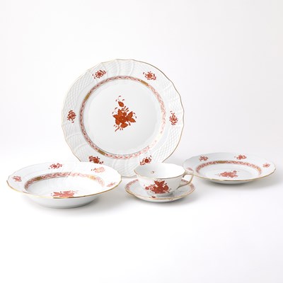 Lot 698 - Herend Porcelain Partial Dinner Service for Twenty-Four