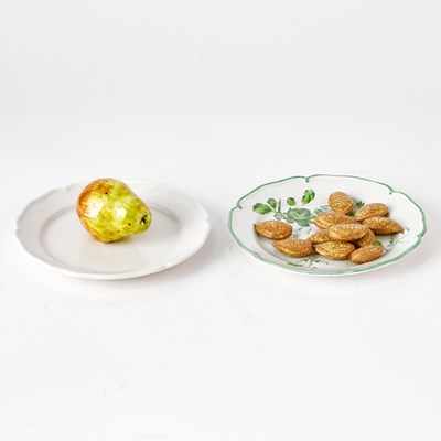 Lot 245 - Two Italian Trompe l'Oeil Ceramic Plates