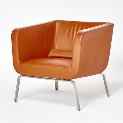 Lot 241 - Ligne-Roset Leather Upholstered "Corto" Club Chair